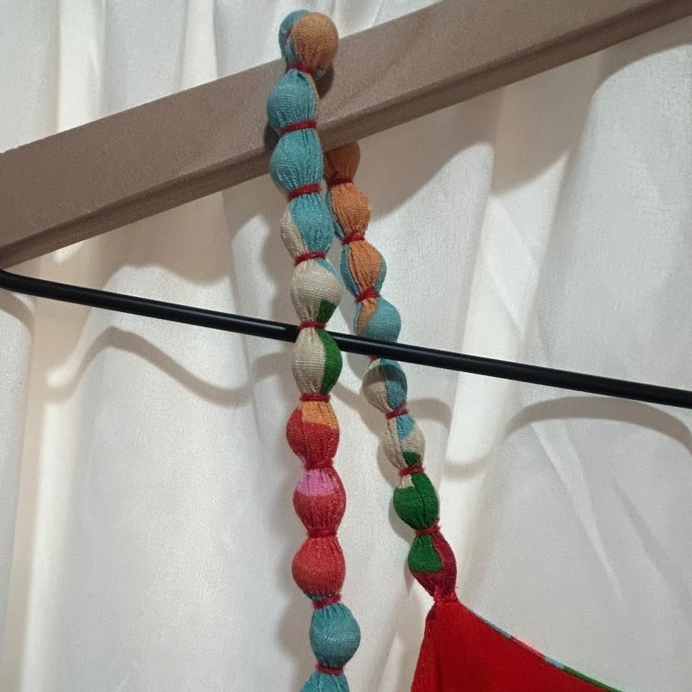 Farm Rio Anthropologie Cutout Halter Jumpsuit Med Brazilian Tropical Bold Print - Picture 7 of 14